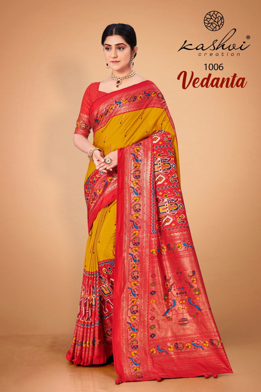 Kashvi Vedanta Colors Wholesale Wedding Sarees Catalog
